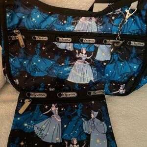 NWT LE Lesportsac Cinderella classic hobo!